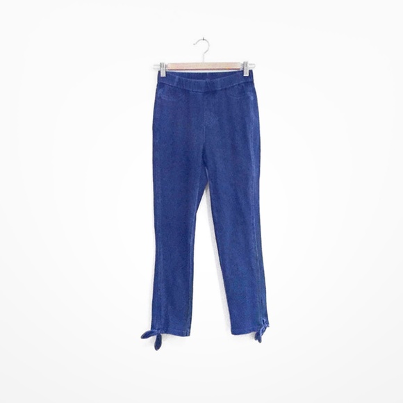 Isaac Mizrahi Live! Stretch Knit Denim Crop Jeans - Picture 2 of 5